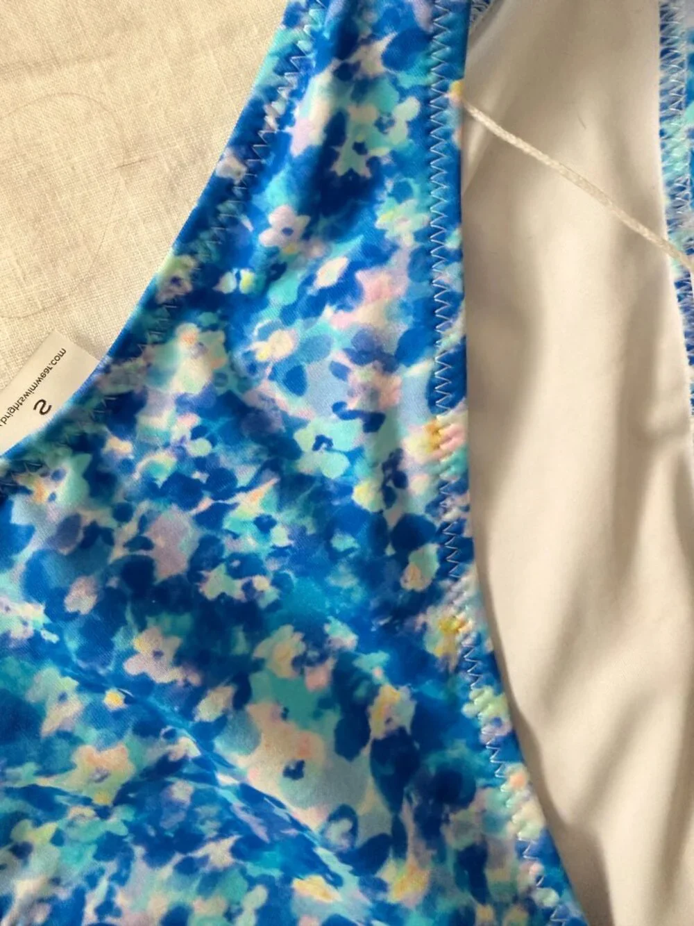 NWT Blue flower print bikini by Bright